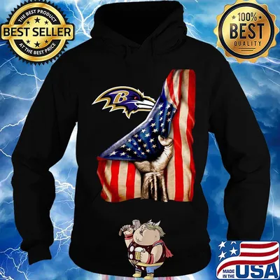Baltimore ravens american flag independence day s Hoodie