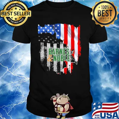 Barnes and noble american flag independence day shirt