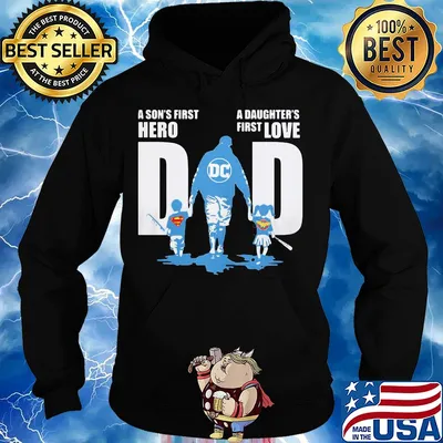 Baseball a son's first hero a daughter's first love dad happy father's day superman s Hoodie