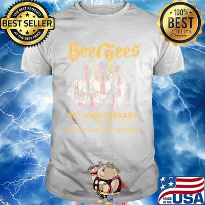 Bee gees band 62th anniversary 1958 2020 thank you for the memories shirt