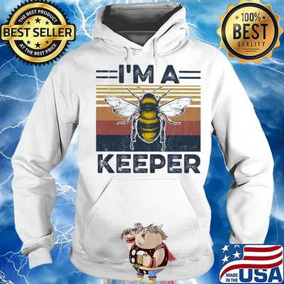 Bee I'm a keeper vintage retro s Hoodie