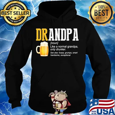 Beer grandpa like a normal grandpa only drinker s Hoodie