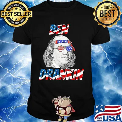 Ben drankin american flag happy independence day shirt