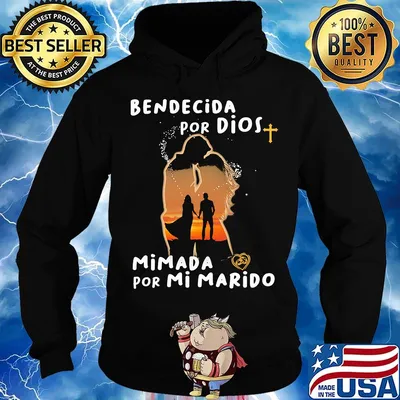 Bendecida Por Dios Mimada Por Mi Marido Shirt Hoodie
