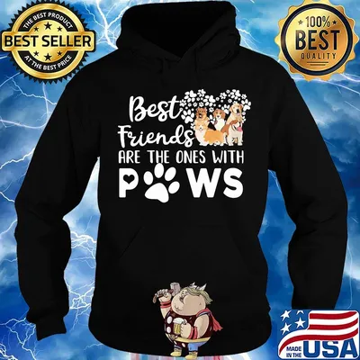 Best Friends Are The One With Paws Dog Flower Shirt Hoodie