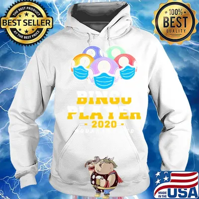 Bingo player 2020 quarantined mask s Hoodie