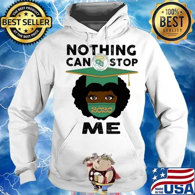 Black girl graduate norfolk state university nothing can stop 2020 me s Hoodie