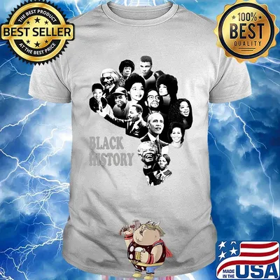 Black history america map black lives matter shirt