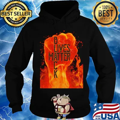 Black lives matter fire fist s Hoodie