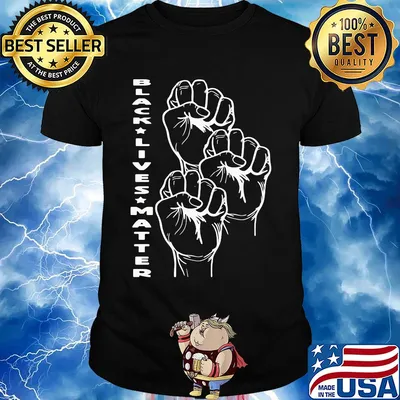 Black lives matter hand shirt