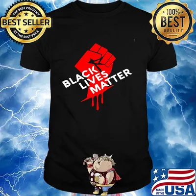Black lives matter red blood shirt