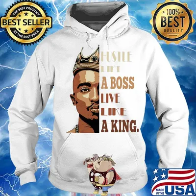 Black man hustle like a boss live like a king s Hoodie