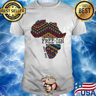 Black map free-ish since 1865 shirt