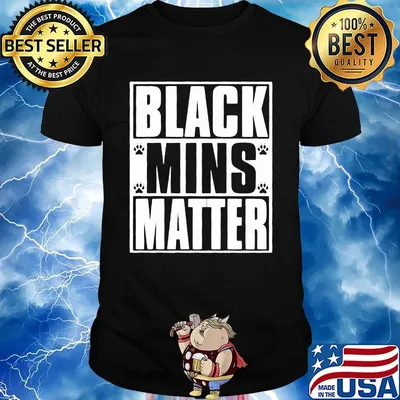 Black mins matter paws shirt