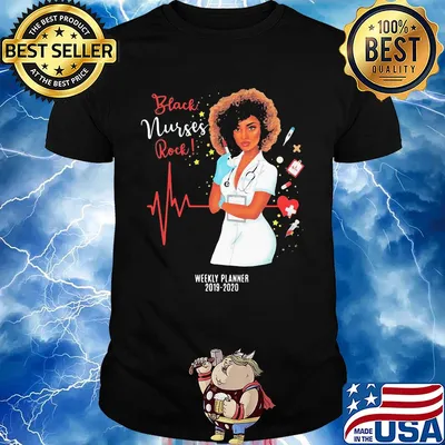 Black nurse rock weekly planner 2019 2020 shirt