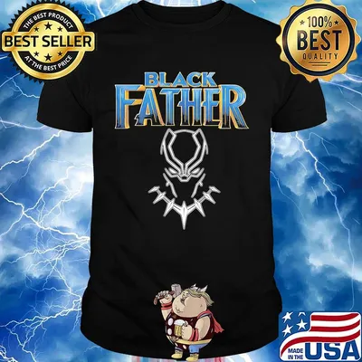 Black panther king black father happy father's day shirt