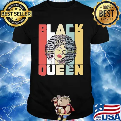 Black queen vintage retro shirt