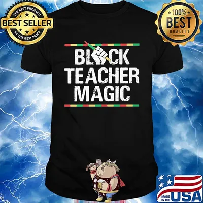 Black teacher magic styles 90s shirt
