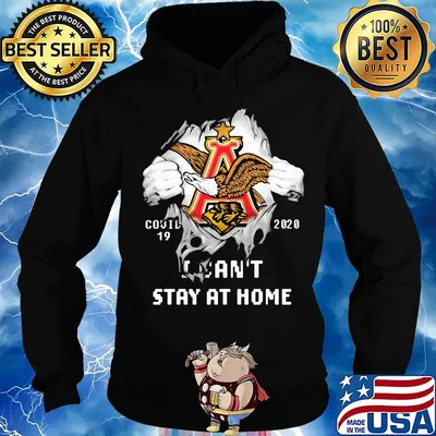 Blood insides anheuser-busch logo covid-19 2020 i can't stay at home s Hoodie