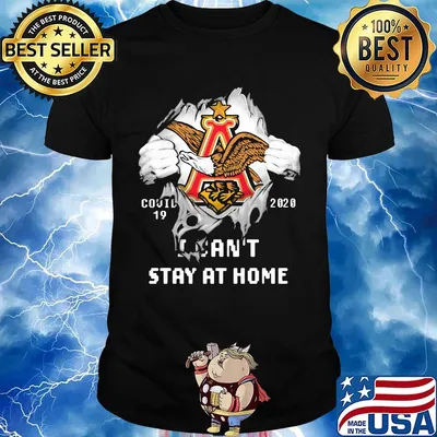 Blood insides anheuser-busch logo covid-19 2020 i can't stay at home shirt