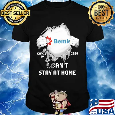 Blood insides bemis covid-19 2020 i can't stay at home shirt