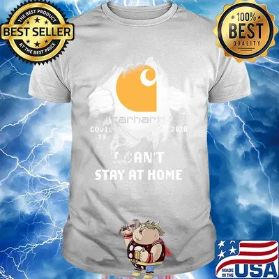 Blood insides carhartt covid-19 2020 i can't stay at home shirt