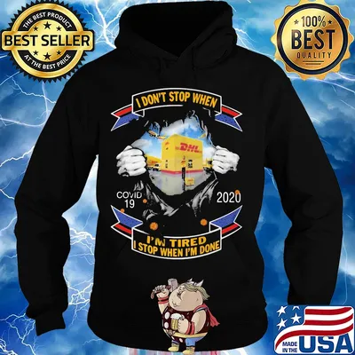 Blood insides dhl I don't stop when covid-19 2020 I'm tired I stop when I'm done s Hoodie