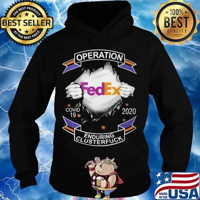 Blood insides fedex operation covid-19 2020 enduring clusterfuck s Hoodie