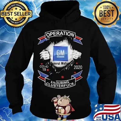 Blood insides general motors logo operation covid-19 2020 enduring clusterfuck s Hoodie