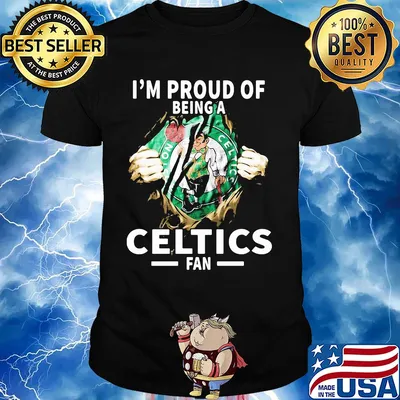 Blood insides I'm proud of being a boston celtics fan shirt