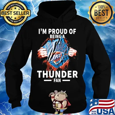 Blood insides I'm proud of being a oklahoma city thunder fan s Hoodie