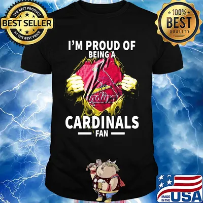 Blood insides i'm proud of being a st. Louis cardinals fan shirt