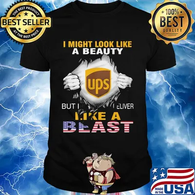 Blood insides I might look like a beauty ups but I deliver like a beast american flag independence day shirt