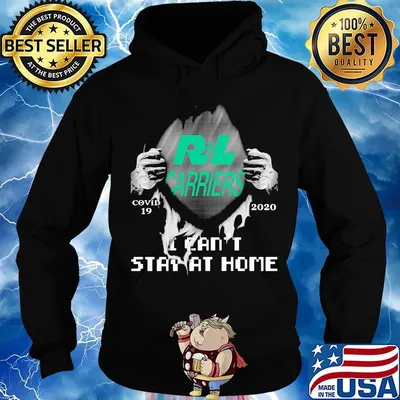 Blood insides r+l carriers covid-19 2020 i can't stay at home s Hoodie