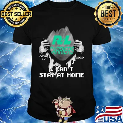 Blood insides r+l carriers covid-19 2020 i can't stay at home shirt