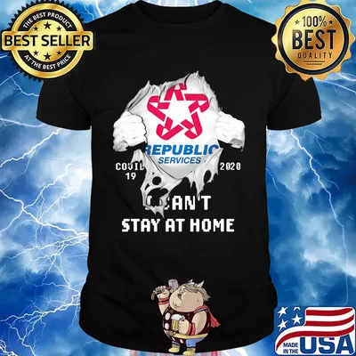 Blood insides republic services covid-19 2020 i can't stay at home shirt