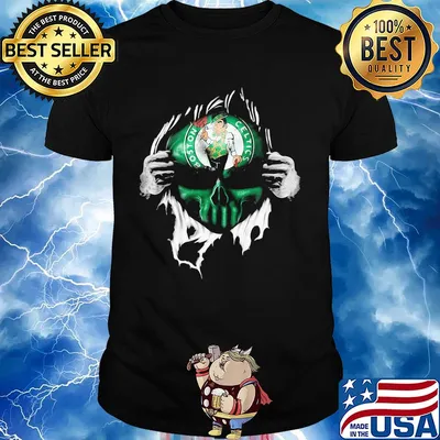 Blood insides skull boston celtics shirt