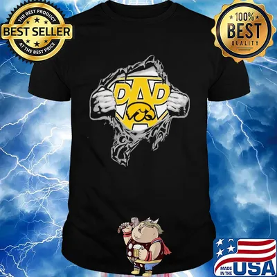 Blood insides superman iowa hawkeyes football shirt
