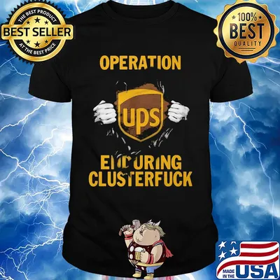 Blood insides ups operation enduring clusterfuck shirt