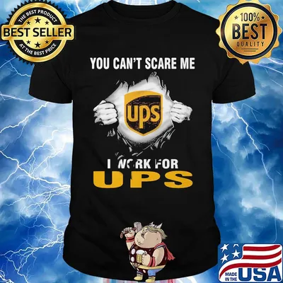 Blood insides ups you can't scare me i work for ups shirt