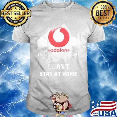 Blood insides vodafone covid-19 2020 i can't stay at home shirt