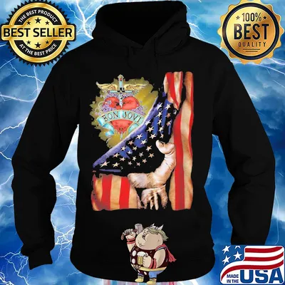 Bon jovi band american flag happy independence day s Hoodie