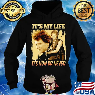 Bon jovi guitar it's my life it's now or never s Hoodie
