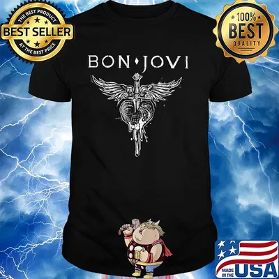 Bon Jovi rock band american livin on a prayer shirt