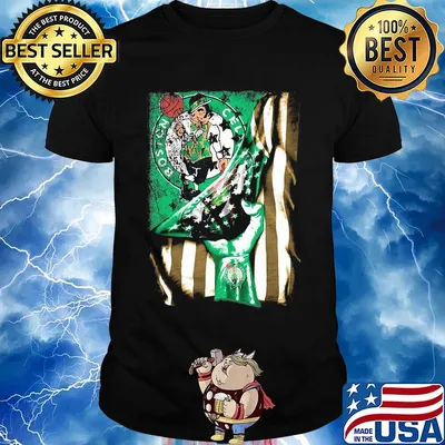 Boston celtics american flag independence day shirt