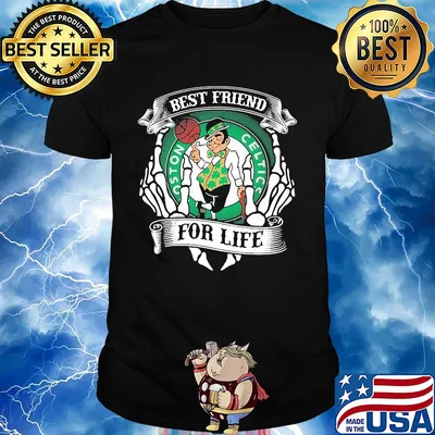 Boston celtics best friend for life skeleton shirt