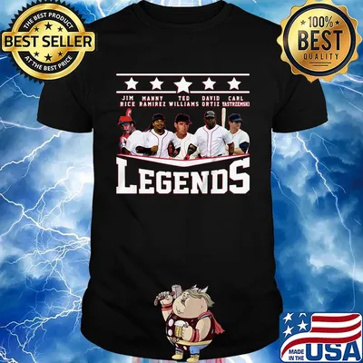 Boston red sox jim rice manny ramirez ted williams david ortiz carl yastrzemski legends stars shirt