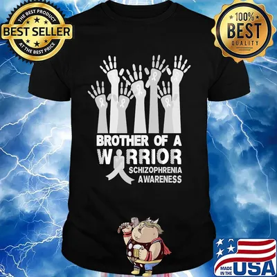 Brother of a warrior schizophrenia awareness shirt