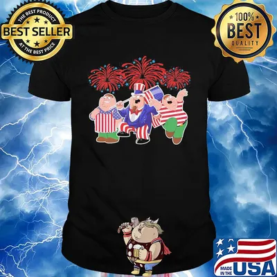 Brown haired dipper pines firework american flag independence day shirt