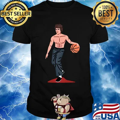 Bruce lee playing basketball shirt